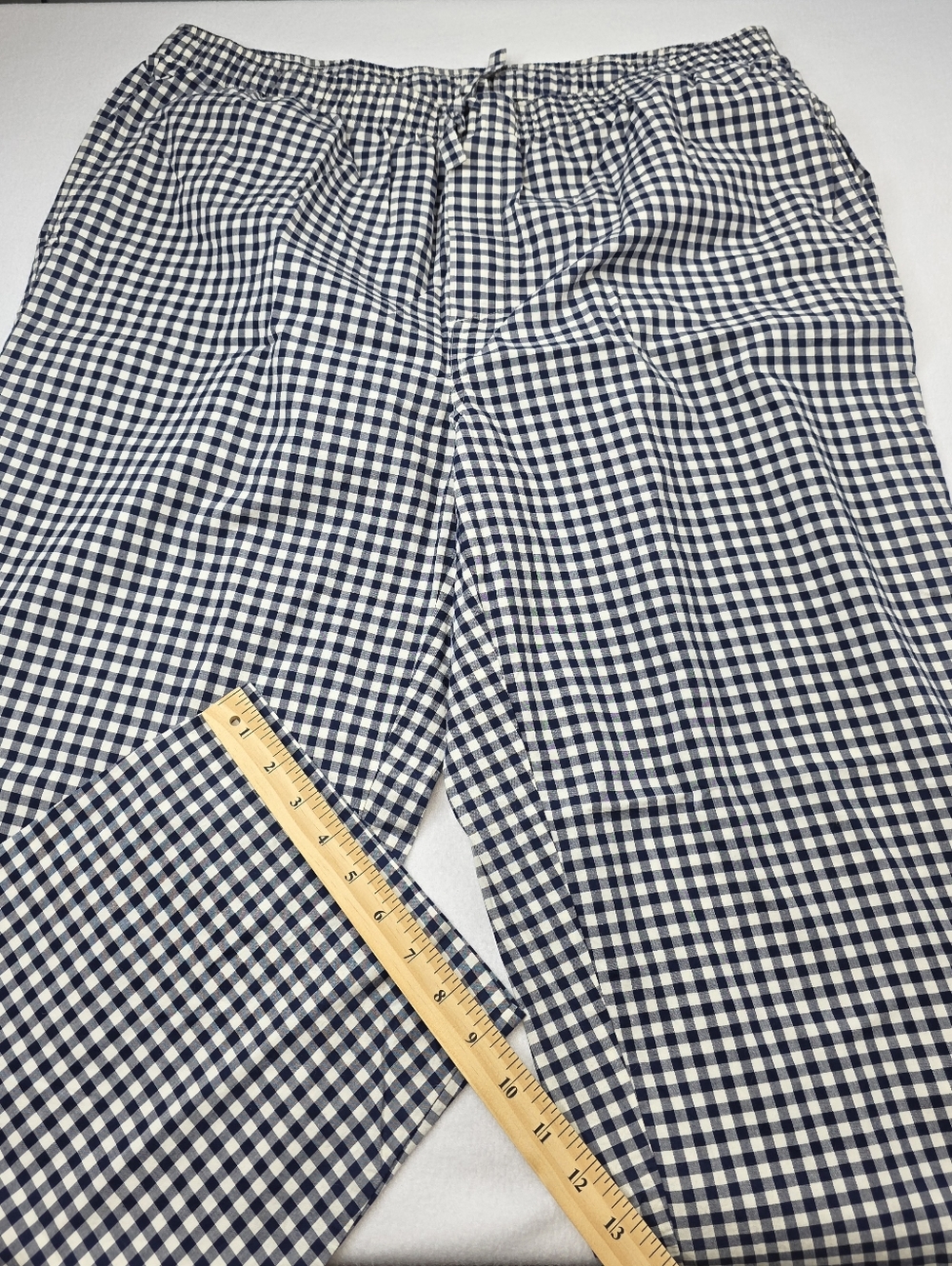 Lands'End Draper James Blue Checkered Pajama Pants Size XL NWOT AN-1425 - Picture 4 of 10